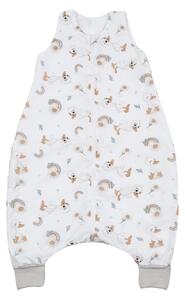 Sac de dormit cu picioare de vara pentru copii 18-36 luni Kidizi Ducky 0.5 tog, mansete transformabile in soseta