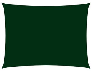 Parasolar verde închis, 4x6 m țesătură oxford dreptunghiular