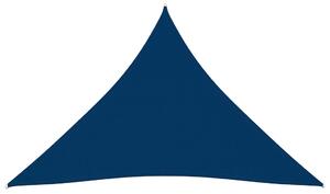 Parasolar, albastru, 4x4x4 m, țesătură oxford, triunghiular