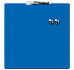REXEL Tablă de mesaje, magnetică, inscriptibilă, albastră, 36x36 cm, REXEL