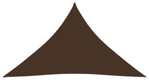 Parasolar, maro, 5x5x6 m, țesătură oxford, triunghiular