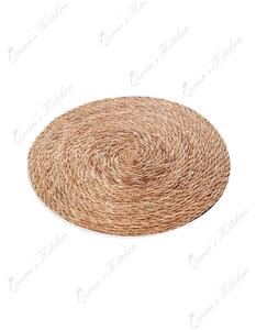 Suport farfurie MLN-30226, maro, bambus, 35 cm