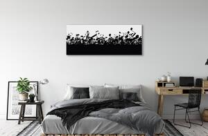 Tablouri canvas Negru și alb note