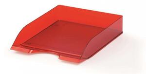DURABLE Tavă de arhivare, plastic, DURABLE, Basic, roșu translucid