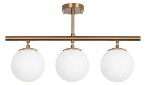 Lustra ATMACA 10270, auriu/alb, metal/alb, 60x15x37 cm