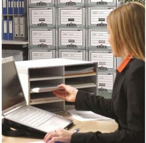 FELLOWES Dulap de arhivă, de birou, din carton, BANKERS BOX® SYSTEM by FELLOWES®
