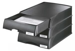 LEITZ Dulap de arhivare, plastic, 1 sertar, LEITZ Plus, negru