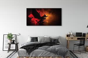 Tablouri canvas nori dragon negru