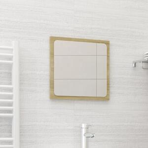 Oglindă de baie, stejar sonoma, 40x1,5x37 cm, PAL