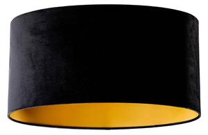 Abajur din catifea negru oval 50/33/25