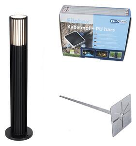 Lampă de exterior de design neagră 50 cm IP44 - Boris