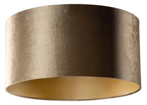 Abajur din catifea bronz cu interior auriu 50/50/25