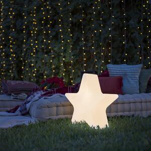 Lampă de podea de Crăciun albă 60cm cu LED RGBW reîncărcabil inclus - Nova