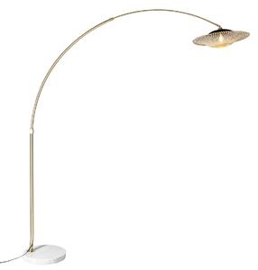 Lampă de podea modernă arc alb cu abajur oriental cu bambus 50 cm - XXL Rina