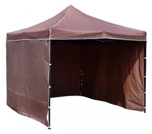 Cort pavilion 2,5x2,5 maro SQ