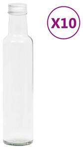 Sticle mici, capace cu filet, 10 buc., 260 ml
