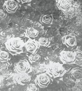Fototapet Art trandafiri în design alb-negru