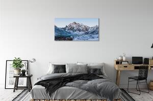 Tablouri canvas lac de iarnă de munte