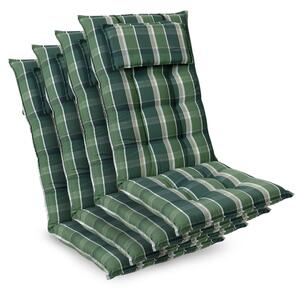 Blumfeldt Sylt, pernă tapițată, pernă pentru scaun, spătar mai înat, poliester, 50 × 120 × 9 cm, 4 x pernă bancă