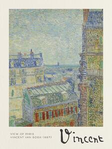 Artă imprimată View of Paris - Vincent van Gogh, (30 x 40 cm)