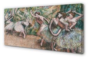 Tablouri canvas Schița o pădure dans femeie