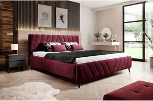 Pat CALYPSO SR 160x200, stofa catifelata roz prafuit - Riviera 62, cu
