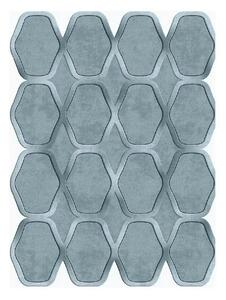 Covor, 160x230 cm, forma dreptunghiulara, poliester, albastru, ALN6001