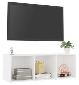 Comodă TV, alb, 107x35x37 cm, PAL