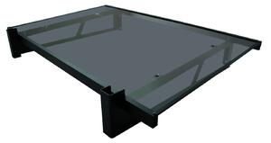 Copertină JAN PRO 140x100 cm din oțel și plexiglas – Negru/Antracit