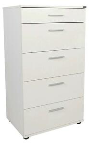 Comoda SFN-550-BB-1, alb, PAL melaminat, 60x44x108 cm