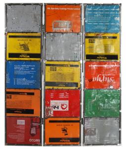 Separator de cameră, multicolor, 45x17x167 cm, fier