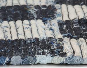 Covor Chindi țesut manual, albastru, 160x230 cm, jeans