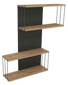 Raft DESTAN, pin/gri antracit, PAL melaminat, 48x19x96 cm