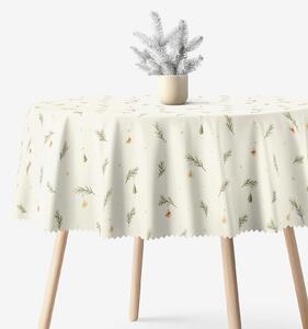 Goldea față de masă de crăciun impermeabilă - decorațiuni de crăciun - rotundă Ø 100 cm