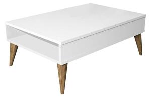 Masuta cafea Best, alb, PAL melaminat, 90x60x35 cm