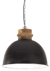 Lampă suspendată industrială 25 W negru 50 cm mango E27 rotund