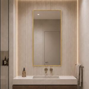 Baltica Design Aluma oglindă 50x100 cm dreptunghiular auriu 5904107933528