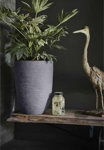 Capi Vas de plante Nature Rib elegant, gri închis, 36x47 cm, adânc KDGR782