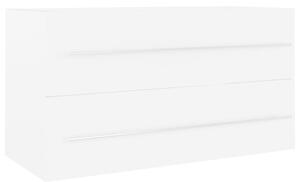 Dulap de chiuvetă, alb, 90x38,5x48 cm, PAL