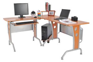HomCom birou pe colt, cu suport pentru PC, 170x140x86,5 cm | AOSOM RO