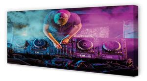 Tablouri canvas DJ console lumini colorate