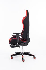 RESIGILAT-Scaun gaming, funcție șezlong, suport picioare, mânere 3D reglabile, SIG GS 036, Negru/Rosu