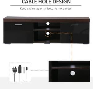 HomCom Mobilier Modern pentru TV cu 2 uși din lemn, 140x40x44cm