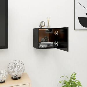Dulap TV montaj pe perete, negru, 30,5x30x30 cm