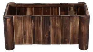 Outsunny Ghiveci Rectangular pentru Plante din lemn de Brad, 70x35x30cm | Aosom Ro