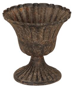 Vaza Decorativa Pokal din metal maro 12x13 cm