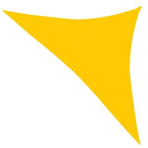 Pânză parasolar, galben, 3,5x3,5x4,9 m, HDPE, 160 g/m²