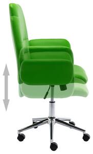 Scaun de birou, verde, piele ecologică