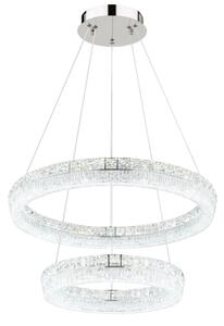 Globo 67387-60 - Lustru suspendat LED reglabil pe cablu LAUREL LED/60W/230V transparent + telecomandă