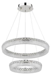 Globo 67387-60 - Lustru suspendat LED reglabil pe cablu LAUREL LED/60W/230V transparent + telecomandă